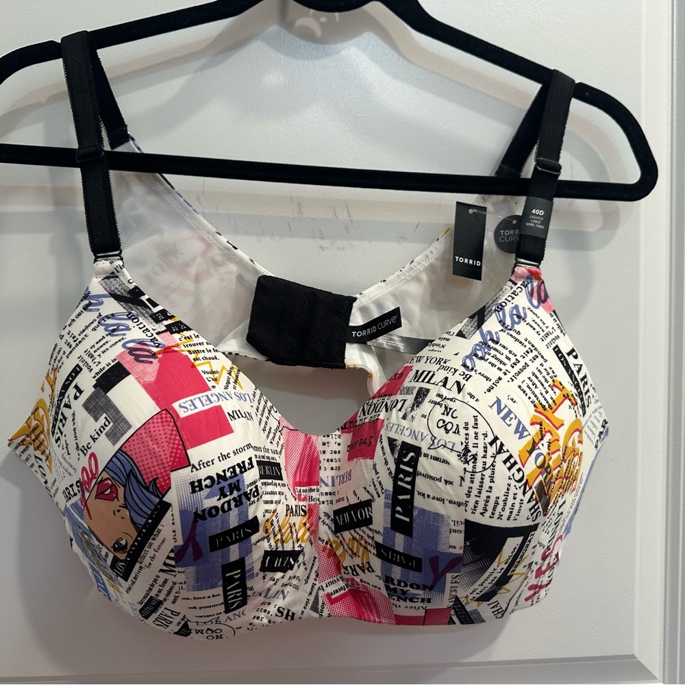 Torrid Plaid Print Bra - Red and Black